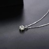ZhenCai Pendant Necklace for Women Sterling Silver 925 with 6mm