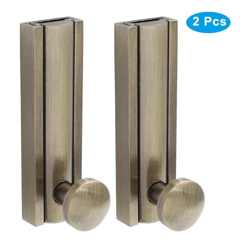 Coufce 2pcs 2 Inch Solid Brass Slide Bolt, Bronze Gate