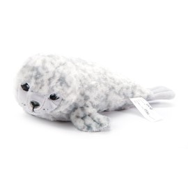 The Petting Zoo Harbor Seal Stuffed Animal Plushie, Gifts for Kids, Earth Keeperz Sealife Animals, Zoologee Grey Harbor Seal Plush Toy, 13 inches