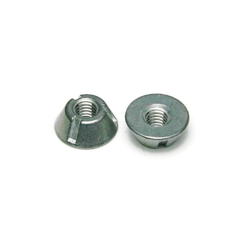 Tri-Groove Tamper Proof Security Nuts Zamak 5 Zinc 3/8"-16 -