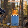 COOZOOM Portable Table Top Fire Pit with Stand, 5.5" Stainless