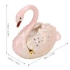 Jewelry Box Swan Design Sturdy Durable Zinc Alloy Multi Purposes