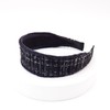 Burnaby black base white line hair band / 버나비 블랙