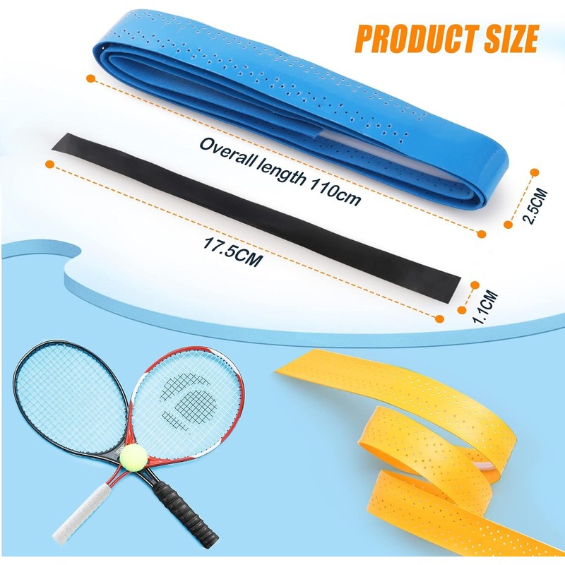 Tennis Racquet Grips, 6 Pack Badminton Racket Grip Anti Slip