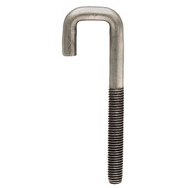 Boat Squared J-Bolt 206129 | 5 1/2 x 1 7/8 Inch Steel