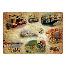 Hoffmaster 311132 Tour of Italy Placemat, 9.75" Length x 14" Width (Pack of 1000)