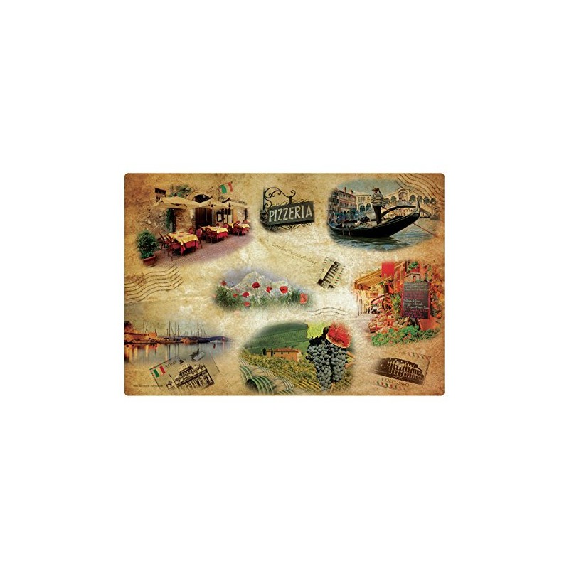 Hoffmaster 311132 Tour of Italy Placemat, 9.75" Length x 14"