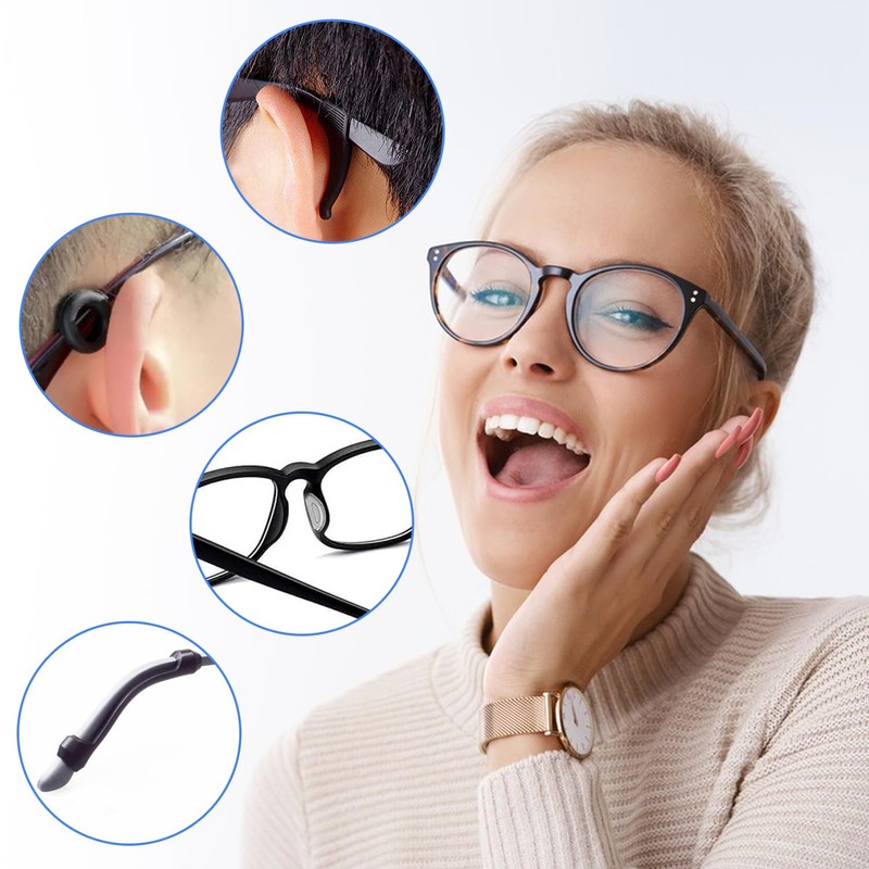 24 Pairs Glasses Nose Pads Stick On Eyeglass, Anti Slip