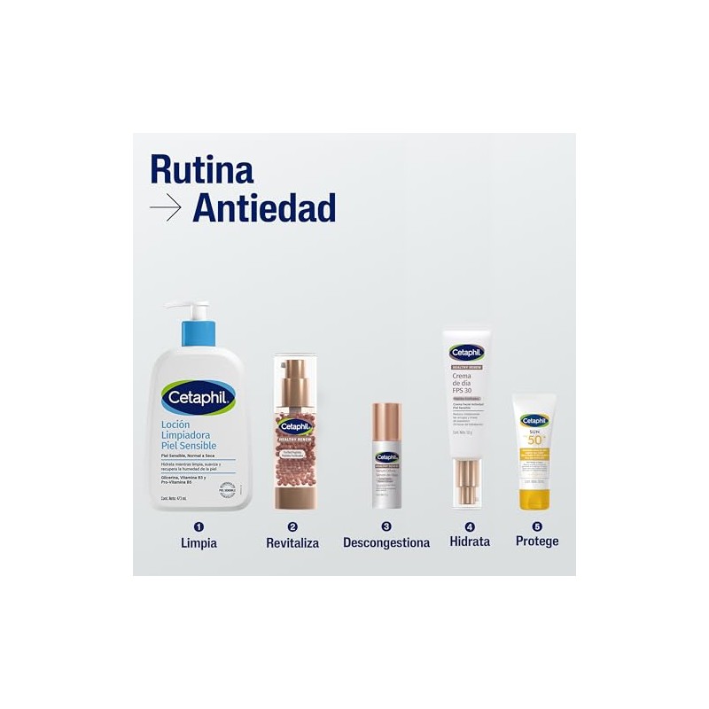 Cetaphil Healthy Renew Sérum Facial para Piel Sensible Antiedad 30