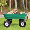 AAIN 600LB Garden Cart, Heavy Duty Green Yard & Lawn