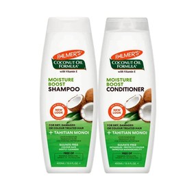 RYYN® 2 Coconut Oil Formula Moisture Boost With Shampoo & Conditioner 400 ML (Pack of 2)