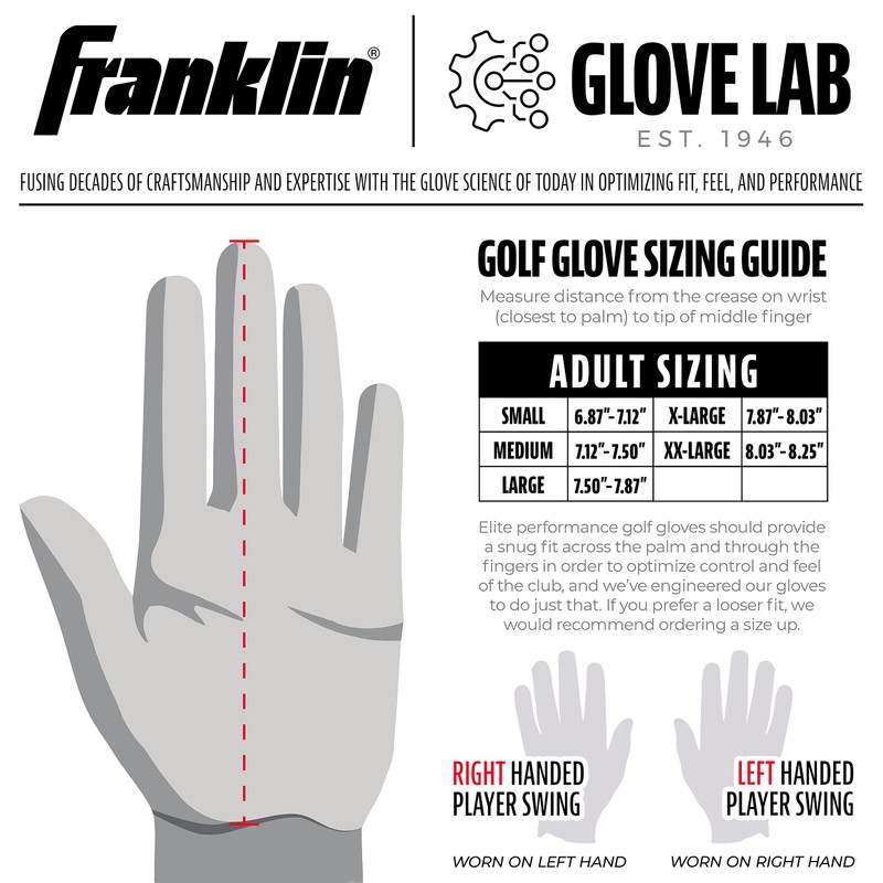 Franklin Sports Premier Leather Golf Glove