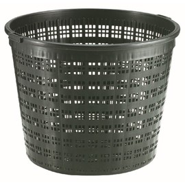 Little Giant UPB-R9-PW Round Aquatic Plant Basket for Ponds, 9.3 inches in Diameter x 5.20 inches high, Black, 566553