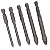 5Pcs Cross Hex Drill Bit Carbide Glass Drills Bits Concrete