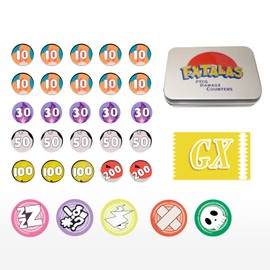 Extalas Damage and Status Counters Set of 31 Acrylic Effect Tokens Combatible with TCG(05)