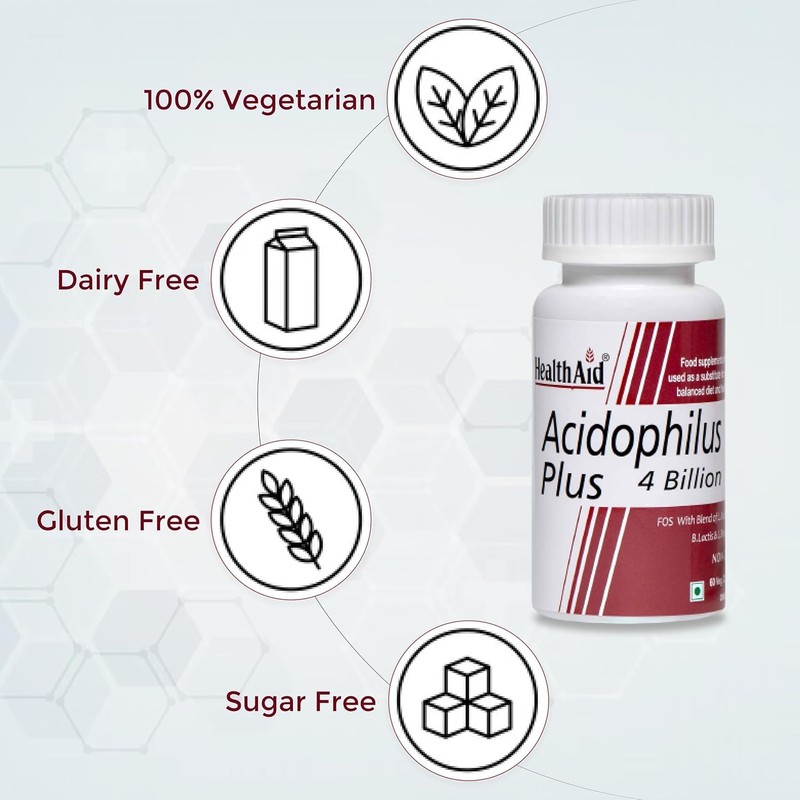 Generic Health Ai.d Acidophilous Plus Gut Health Supplement, 4 Billion