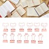 30 Pcs Binder Clips Powerful Clamping Force Deer Bone Shapes