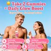 2 Pack Tanning Gummies for Women, Daily Tanning Supplement Melanin