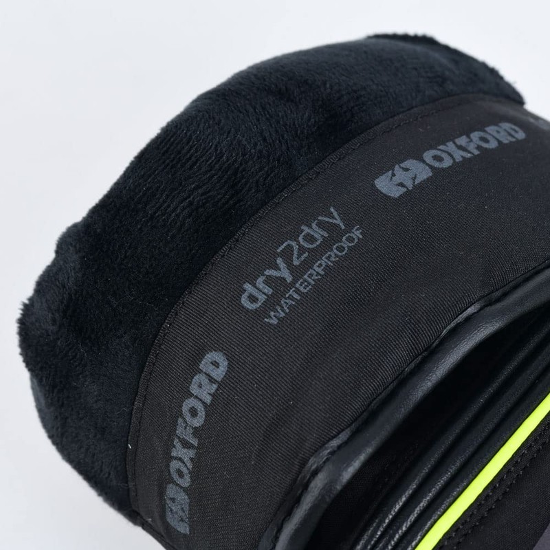 Oxford GM216201L Polar 1.0 Motorcycle Gloves, L, Black/Fluo
