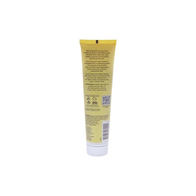 Burt's Bees Foot Creme, Coconut, 4.34 Oz
