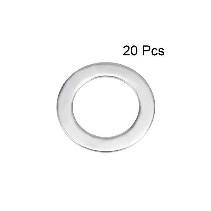 sourcing map 20 Pcs 12mm x 20mm x 0.8mm 304