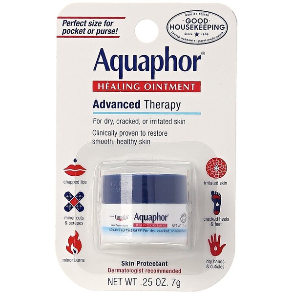 Aquaphor Healing Ointment Advanced Therapy Skin Protectant 0.25 oz (Pack of 3)