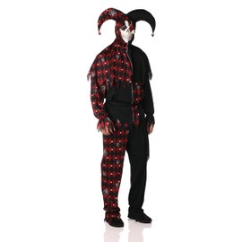 California Costumes Adult Sinister Jester Costume, X-Large Black