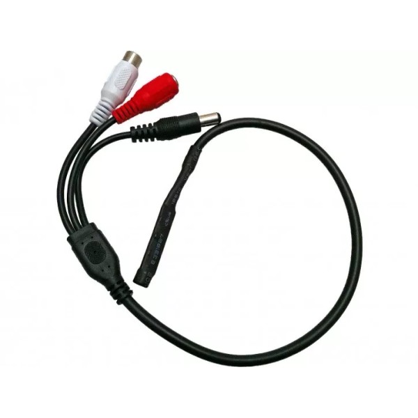 Unbranded/Generic MICRO MINI MICROPHONE CCTV SECURITY RCA OUTPUT CABLE CORD