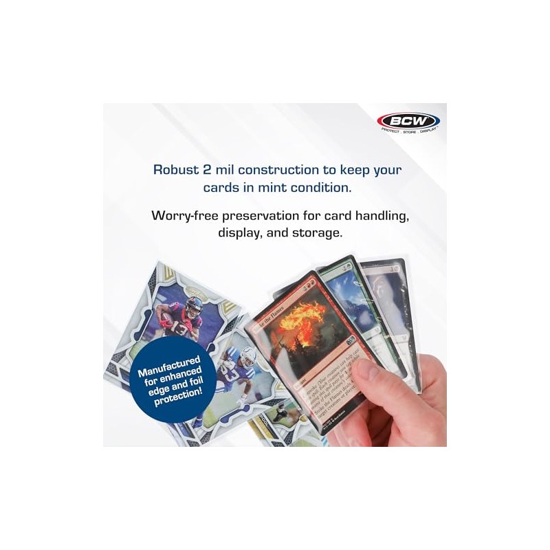 BCW Card Sleeves, 2 5/8 x 3 5/8"