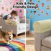 Yogsey Beige Chair Arm Covers - Spill & Scratch Proof