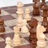 3 In 1 Wooden Chess Checkers Backgammon Set Portable Wooden