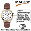 MAUJOY British English Talking Watch for Women,Big and Loud Sound,