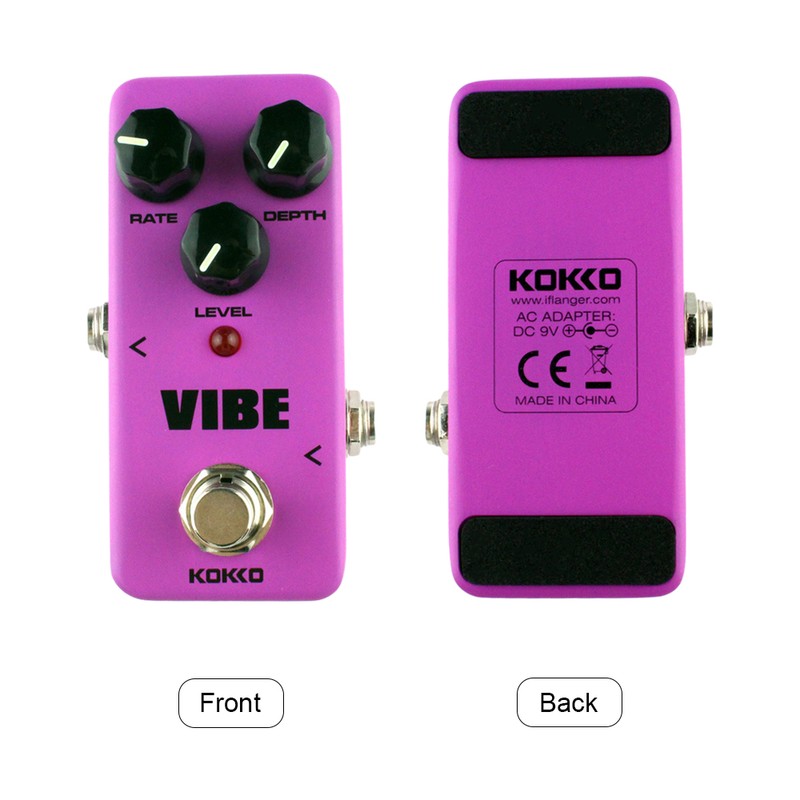 KOKKO Guitar Mini Effects Pedal Vibe FUV2 Simulate Rotating Horn