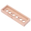 DIY Glow Tube Clock Kit 4 Lamps Beech Wood Enclosure