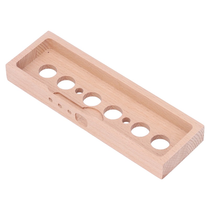 DIY Glow Tube Clock Kit 4 Lamps Beech Wood Enclosure