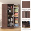 kepptory 47" Kitchen Pantry Cabinet, Modern Pantry Storage Cabinet with