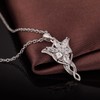 Arwen Evenstar Necklace for Women Cubic Zirconia, Elvish Jewelry for