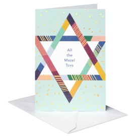 American Greetings Congratulations Card, Mazel Tov (Star of David)