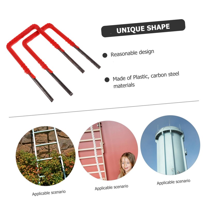 FUNOMOCYA 2pcs Plastic Ladder Steps for Water Wells Sewage Applications