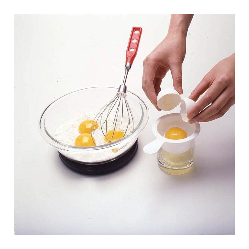 Tiger Crown Egg Separator, White, 3.4 x 4.9 x 1.5