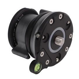 Tripod Leveling Base with Offset Bubble Level for for and Other DSLR Cameras with 1/4 3/8 Thread, 22 Lbs Load Capacity