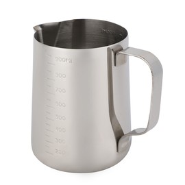 Stainless Steel Measuring Cup Coffee Jug Milk Frothing Pot Espresso Latte Pitcher(1000ml)