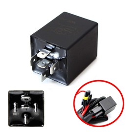 iJDMTOY 10-Second Time Delay Relay Module, 5-Pin 12V 30A SPDT, Compatible with Automotive Lighting