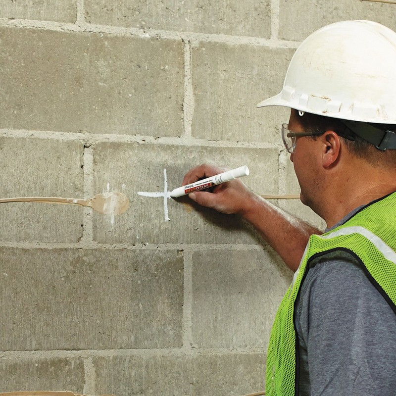 Sharpie 85018 Mean Streak Marking Stick, Broad Tip, White