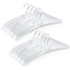 Amber Home 10 Pack 17 Inch Large White Satin Padded