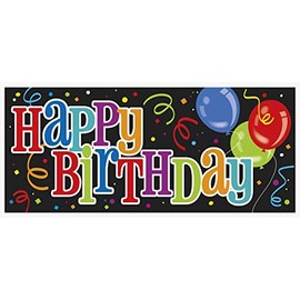 Cartel de pared de cumpleaños atrevido – 60 x 27 pulgadas (paquete de 6) – Decoración de celebración vibrante y llamativa, perfecto para fiestas inolvidables