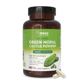 Maxx Herb Green Nopal Cactus Capsules (180 Veggie Capsules)