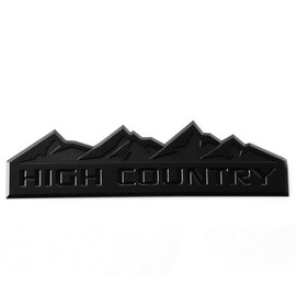Yoaoo 1x Genuine Black High Country Emblem Badge Door Tailgate 3D Nameplate for Silverado 1500 2500Hd Sierra 3500Hd OEM Flat