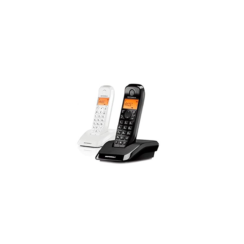 Telefono fisso motorola s1202 duo nero bianco (1000044456)