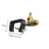 Boomless Spray Nozzle, #10#12 Orifices Brass Boomless Broadcast Nozzle for